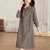 Women's Long Sleeve Striped Cotton Linen Shirt Dress - Comfortable, Fashionable Loose Fit for Spring 2025