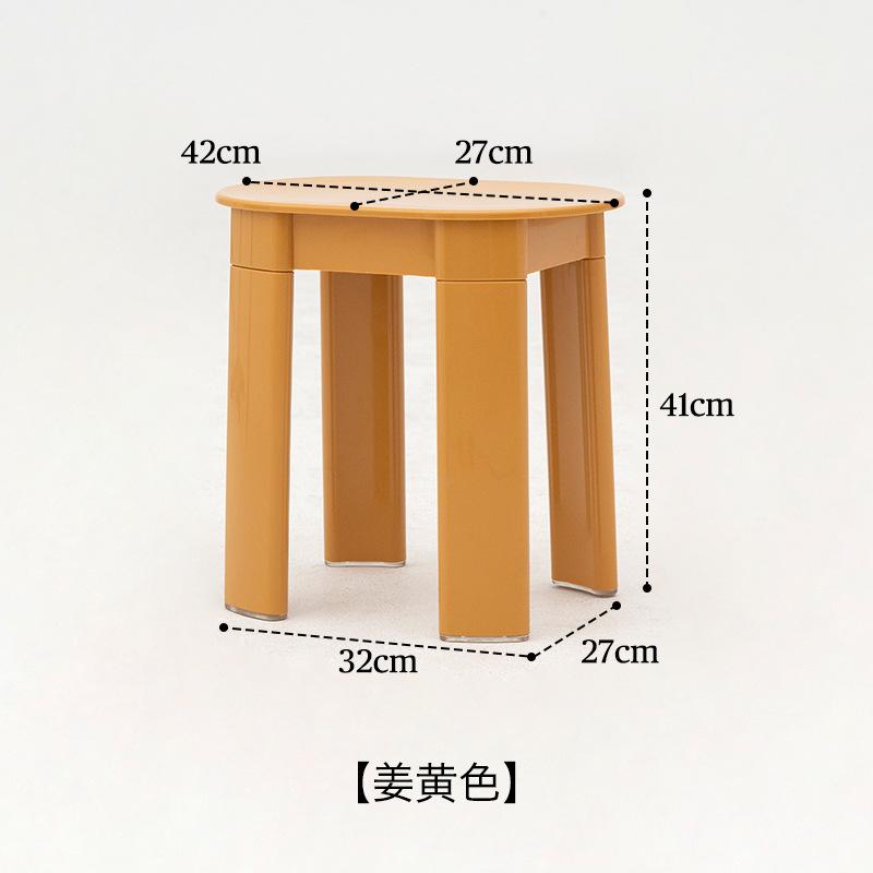 Creative Vintage Round Stool Designer Nordic Bench Minimalist Vanity Seat Modern Ins-Style Living Room Ottoman жёлтый 11035₽