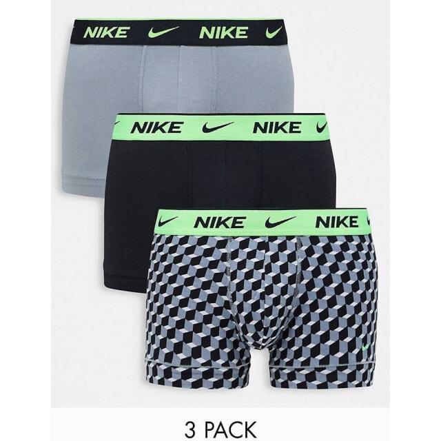 

Комплект из трех хлопковых эластичных плавок Nike Dri-Fit с геопринтом