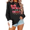 Women's Loose Comfortable Casual Fashionable Character Printing Round Neck Long Sleeved Sweatshirt