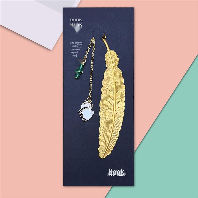 Elegant Metal Panda Bookmark Gift Box - Chinese Style for Teacher's Day, Graduation & Birthdays