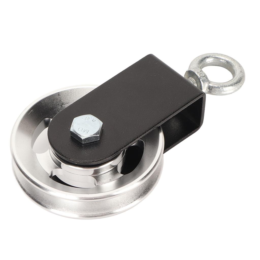 Fitness Lat and Lift Pulley System Aluminum DIY Home Gym Cable Pulley System Attachments for Triceps Pull Down Biceps Curl Arm Workouts