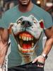 T-shirt da uomo con animali divertenti stampati in 3D Street Casual Street Casual Maglietta a maniche corte per tutti i giorni Top Estivi Girocollo Abbigliamento da uomo
