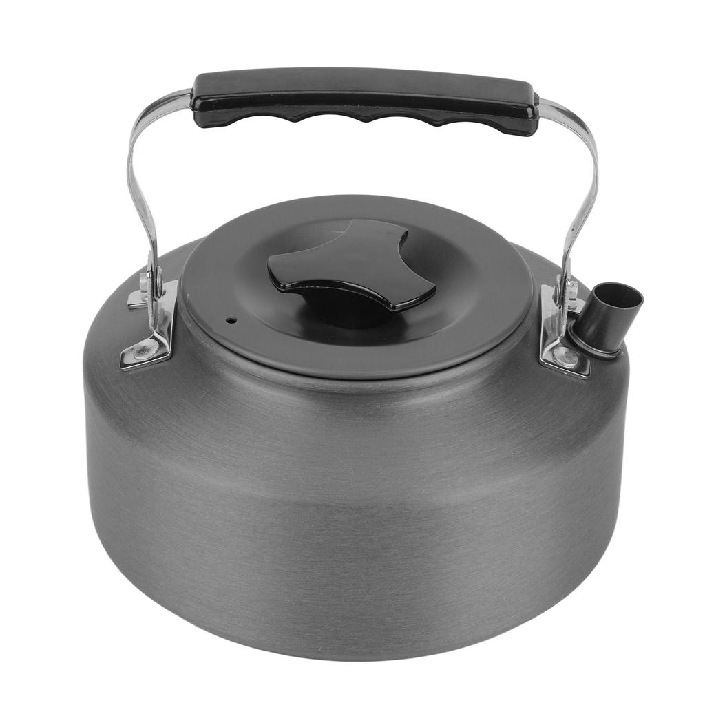 Camping Cookware Kit Aluminum Alloy Pot Teapot Fry Pan Saucer Plate Bowl Soup Spoon for Outdoor Traveling