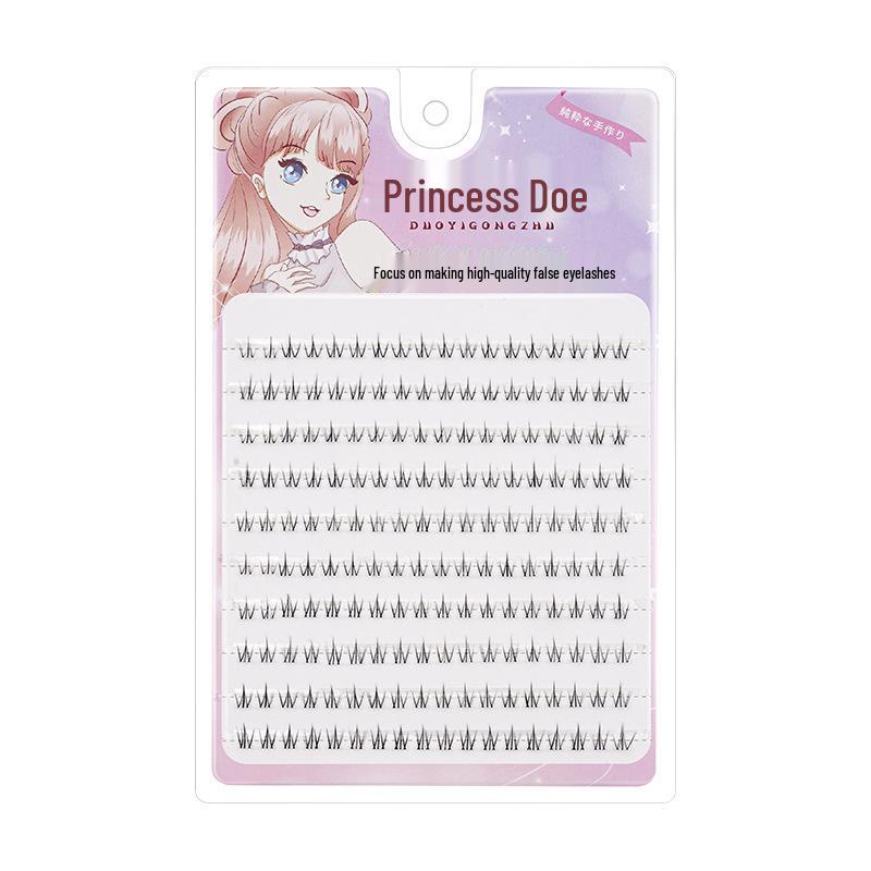 

Gugu Chicken Широкие ножки Нижние накладные ресницы - Форма полумесяца, Прозрачная ножка, 10 рядов, Ленивый одинарный пучок.