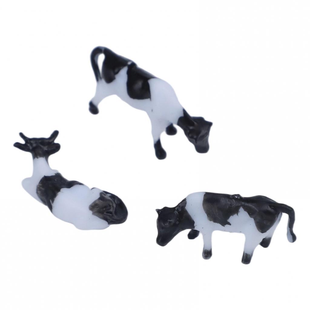 Model Railway Black & White Cow HO/OO Gauge 00 Cows High Quality