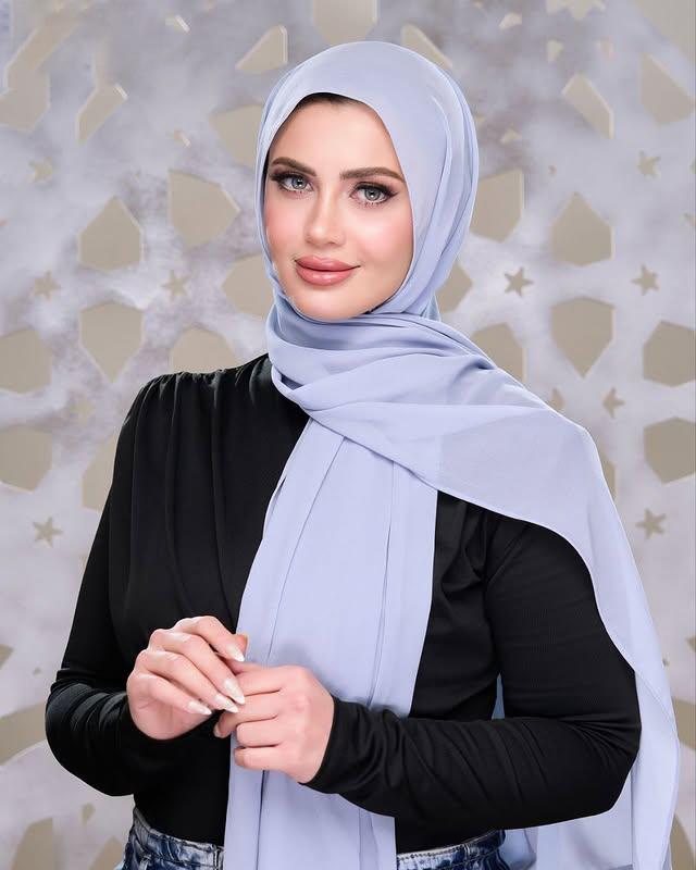 Muslim Plain Hijab Bubble Chiffon Scarf Women Solid Color Shawls Hijabs Headband Islamic Headscarf Foulard Femme