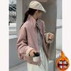 Womens Short Puffer Coat Fleece Lined Lamb Wool Winter Casual Loose Jacket Petite Ladies 2026