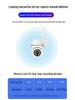 Wireless Indoor WiFi Surveillance Camera with Punch-Free Installation and Full-Color Night Vision