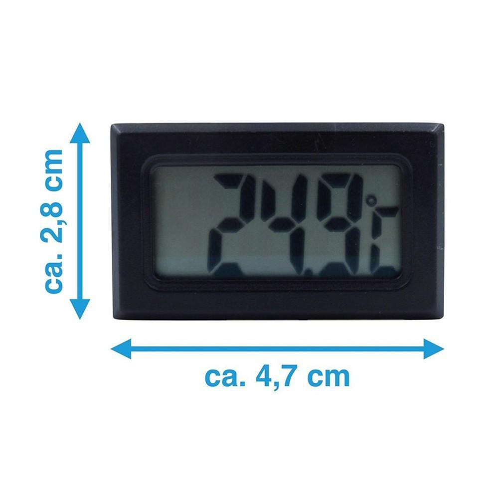 Mini Thermometer Temperaturanzeige Digital mit Fühler 1m - 5m schwarzes Kabel