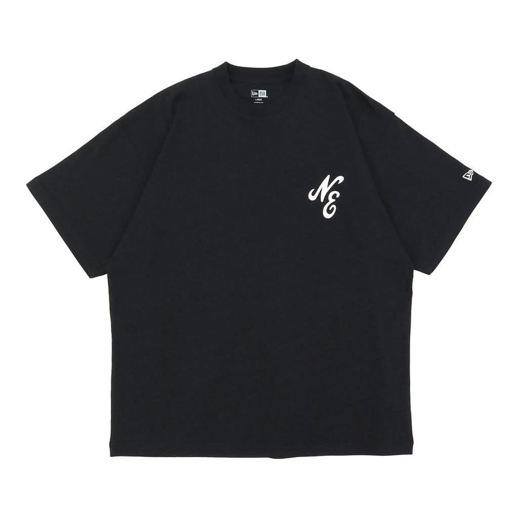 New Era Classic NE Short Sleeve Exclusive To Size Size Oversized Cotton Tee T-Shirt, Black, ONSPOTZ, M, S/S,