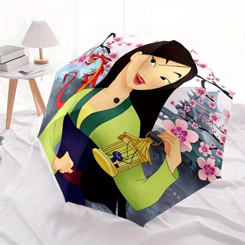 

1pc Auto-Open Close Umbrella with Convenient Three-Fold Design, 8-Bone Iron Frame - Outdoor Umbrella for Festivals, Travel, Daily Use, Perfe