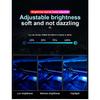 Newest Hidden LED Symphony Dual Zone Car Ambient Light Smoke Matt Black Acrylic Light Strip Interior Decoration Lighting Kit 12V