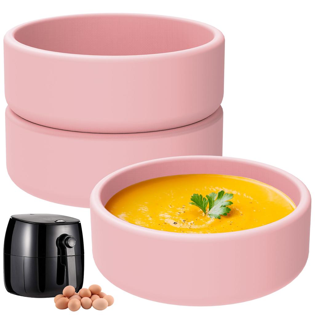 3 ks Forma na vejce do horkovzdušné fritézy Silikonové kalíšky na pošírování vajec Nepřilnavá forma na vaření vajec Forma na vaření vajec v mikrovlnné troubě Kalíšek na vejce Výrobník jednohubek do trouby