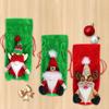 Cartoon Wine Bottle Protector Drawstring Christmas Decoration Supplies  Christmas Day