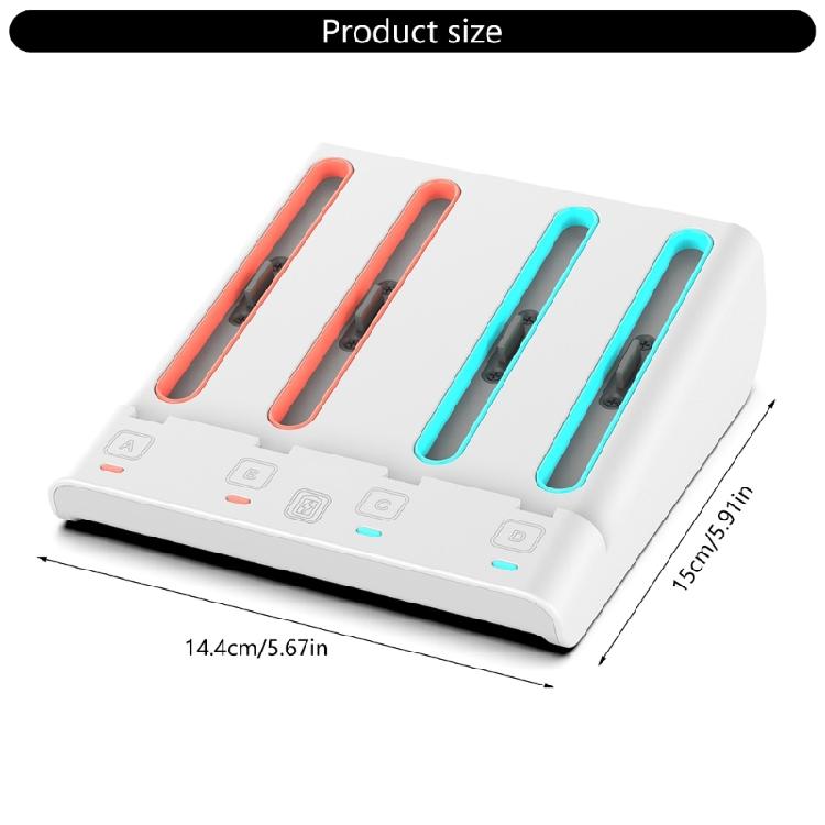 4 in 1 Charging Station Professional Charging Cradle Dock Station Accessories for Game Wireless Controller Accessories