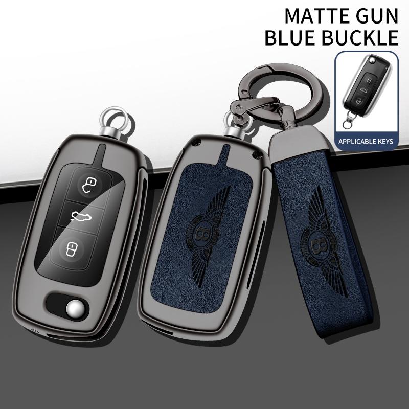 

For Bentley Mulsanne Continental Flying Spur Hurtling GT Zinc Alloy Car Key Case Cover Shell Fob Folding Flip Remote Accessories