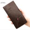 Herren PU Leder Lange Clutch Herren Visitenkartenhalter Herren Geldbörse Braun Schwarz Kaffee Herrenmode Taschengeldbörse