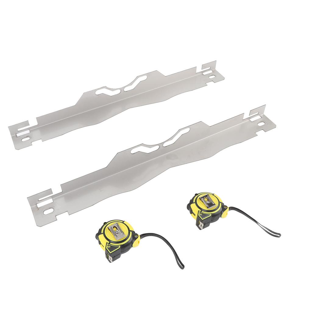 Edelstahl Spurplatten mit 2 Stück 3 Meter Maßband Spurwerkzeug für alle Autos Limousinen SUVs