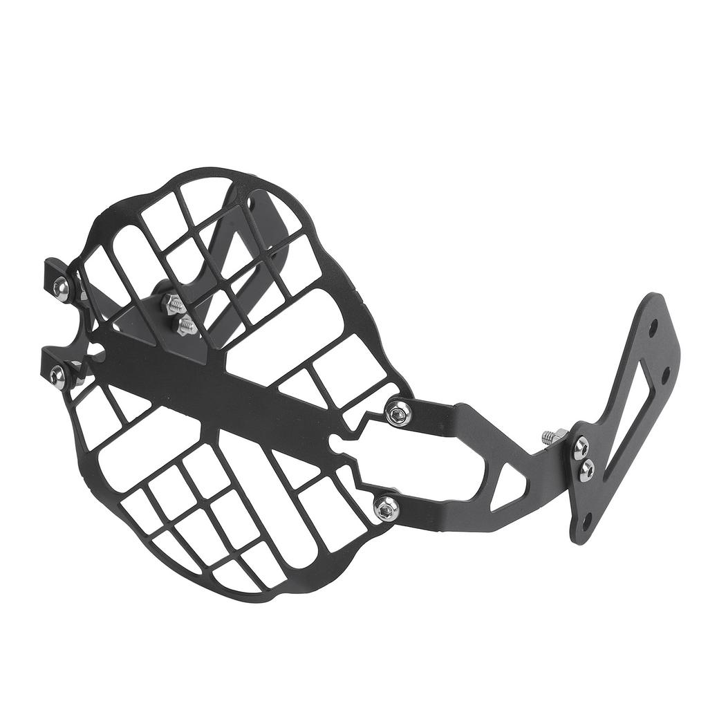 Motorcycle Front Headlight Guard Grille Aluminum Alloy Weather Proof Headlamp Grille Cover