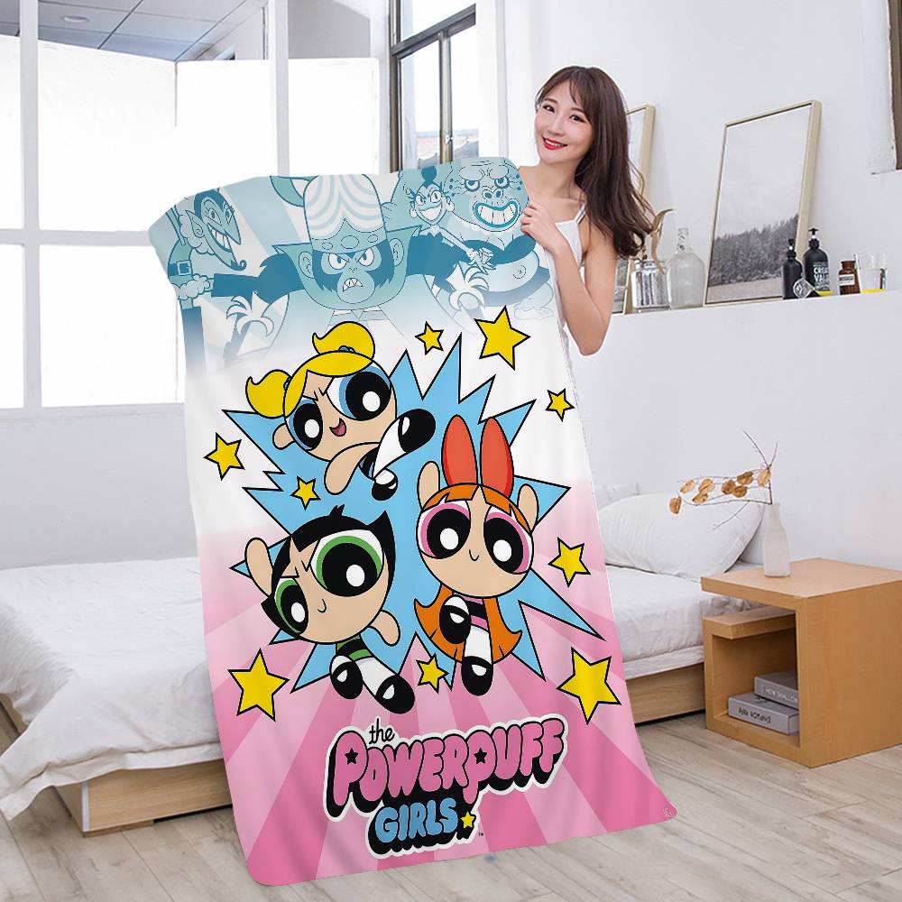 P-Powerpuff Anime G-Girls Badetuch Mikrofaser Weich Wasserabsorbierend Atmungsaktiv Für Mädchen Kinder Dekorative Cartoon Strandtuch