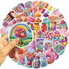 50Pcs Cute Colorful Candy Cartoon Stickers Scrapbooking Notebook Water Bottle Laptop Luggage Skateboard Car Sticker Toy Gift
