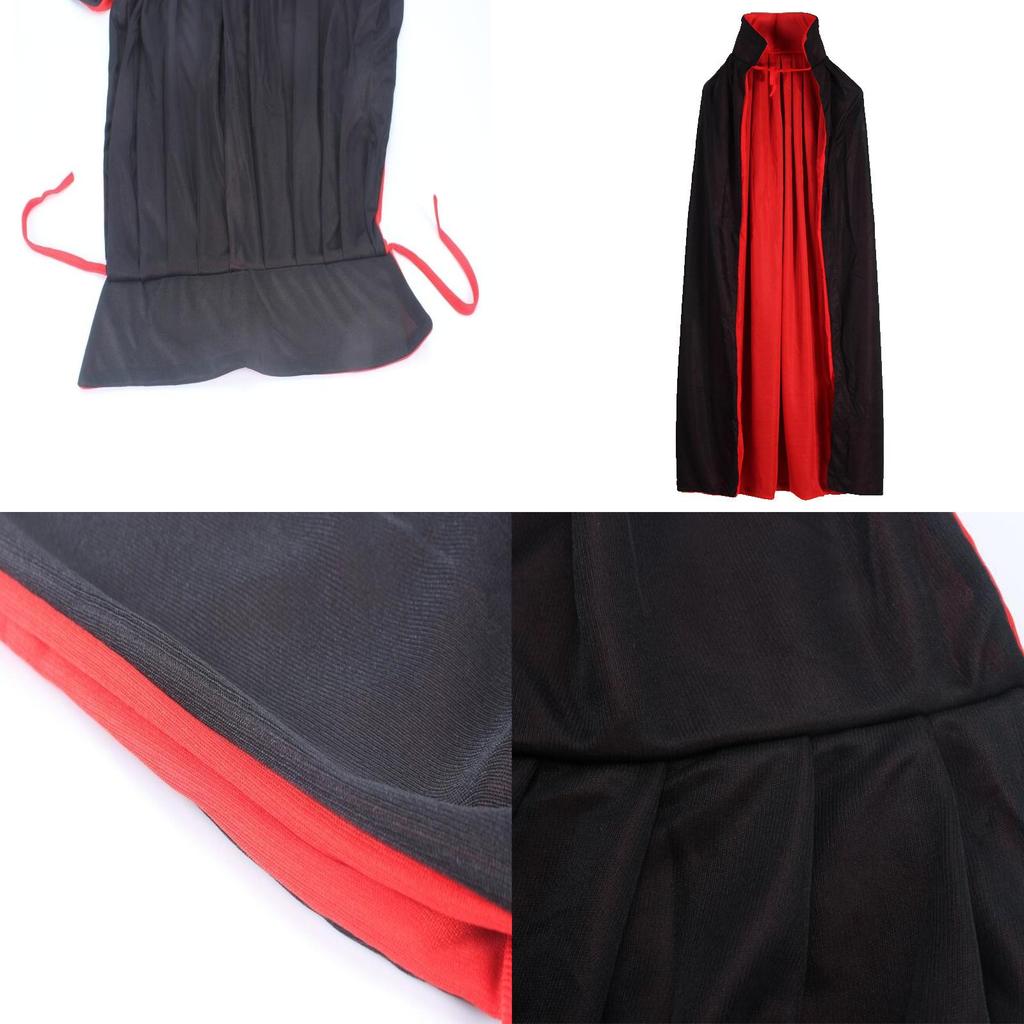 Mantello da Vampiro in Poliestere di Alta Qualità Ideale per Costumi Cosplay da Strega Mago