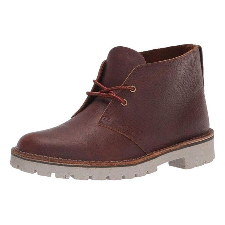 Clarks Overdale Leather Fashion Comfortable Ankle Boots Men ankle boots Brown 26162916