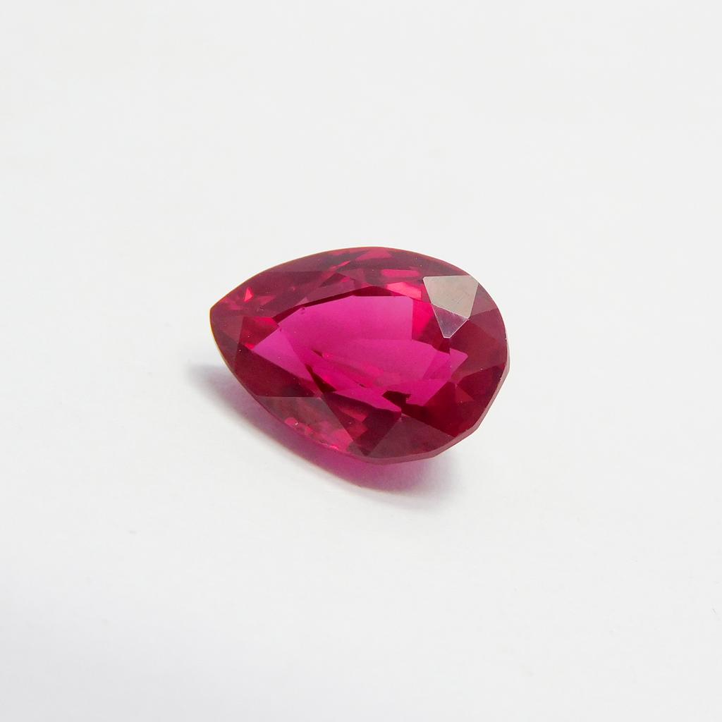 Pear Cut 4.65 Carat Natural Red Ruby CERTIFIED Beautiful Loose Gemstone P-4764-Ra