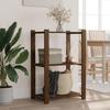 VidaXL 3-Tier Storage Rack Brown 60x38x90 Cm Pine Wood 373398
