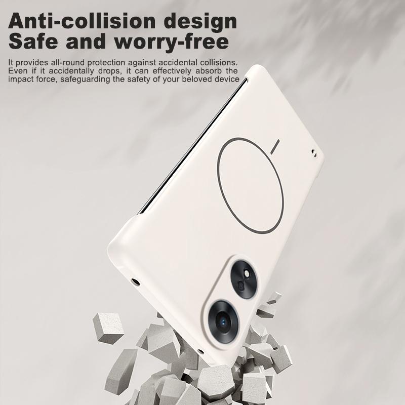 Ultra Thin Frameless Magnetic Case for OPPO A1 A98 A58 4G A55 A54 A18 A38 A17 A17K Magsafe Hard PC Matte Cover Shell Funda
