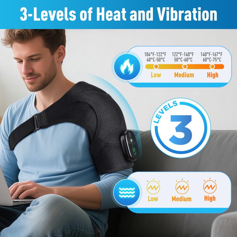 Rechargeable Heated Shoulder and Neck Massage Shawl