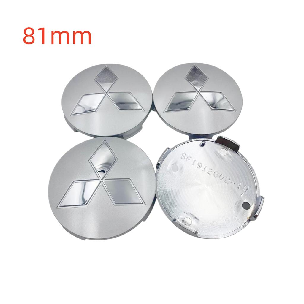 4 SZTUKI 58/60/81mm Kołpaki do Kół Samochodowych Felg Dekielki Środkowe z Emblematem Dla Mitsubishi Ralliart Lancer Cordia Pajero Outlander L200 EVO Colt