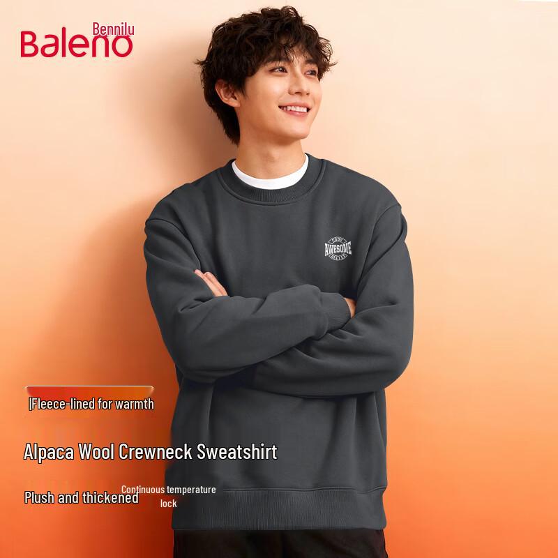Унисекс свитшот Baleno с круглым вырезом из смеси альпаки XL