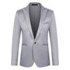 Men's Slim Fit Casual Blazer: One-Button Fashion Business Suit Jacket