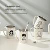 304 Stainless Steel Family Toothbrush Holder - Parent-Child Set for 3-5 Members