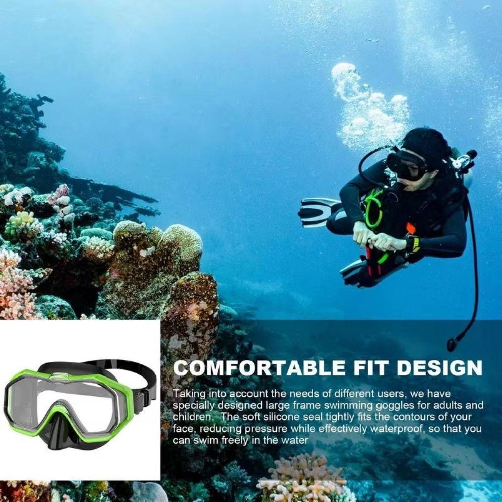 With Nose Cover Kids Swim Goggles PC Glass Pool Swim Eyewear Child Diving Mask  Girls