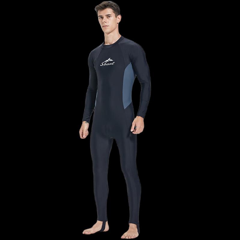 Men s Front Zip One-Piece Surfing Rash Guard L