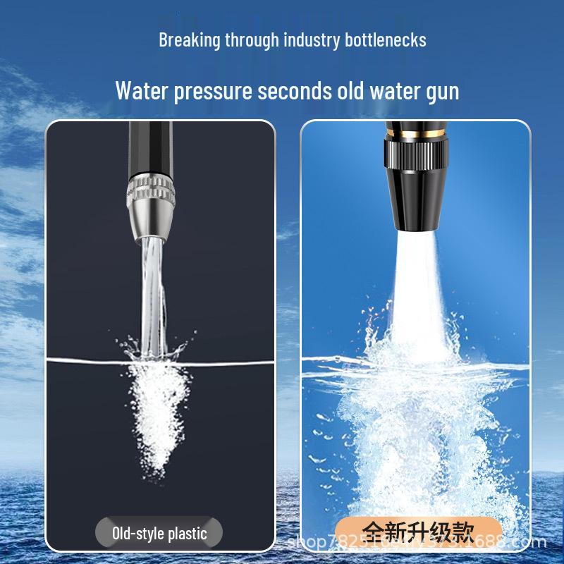 Retractable Water Hose with Powerful Sprinkler, Soft Hose, Tap Water Compatible, Ideal for Plant Watering & High-Pressure Car Wash 2.5m with Storage Bag