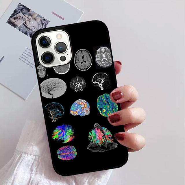 Anatomy Brain Phone Case For iPhone 17 Air 16 15 14 13 12 Pro Max Plus Max Cover Shell coque