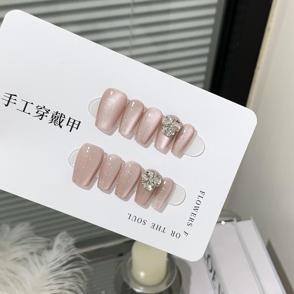 Handmade Ceramic Glass Bead Side Light Cat Eye Diamond Ball Pile Snow Fu Patch Nail Patch