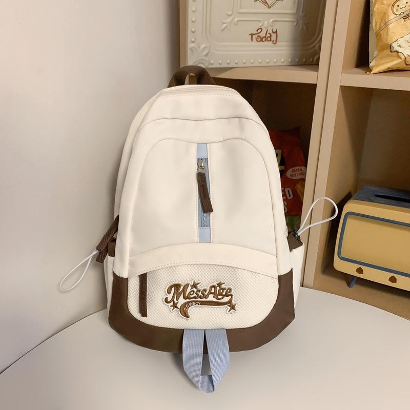 Japanese college students casual backpack girl college style retro backpack women's light junior high school student schoolbag