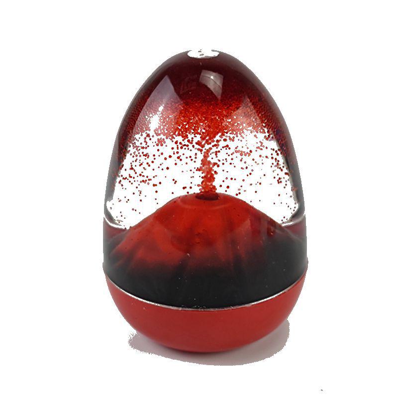 Volcanic Eruption Eggshell Oil Drip Ornament with Base - Hourglass Home Decor Gift