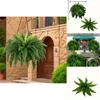 Boston Fern Artificial Plant With Uvresistant Plastic Foliage For Home Decor And Office Space