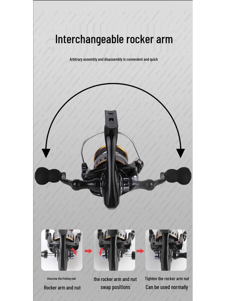 All-Metal Spool Spinning Reel for Sea Fishing Lure Rods