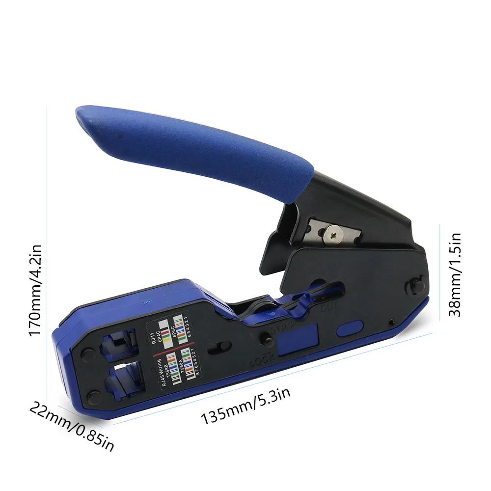 Rj45 Tool Network Crimper Cable Stripping Plier Stripper For Rj45 Cat6 Cat5E Cat5 Rj11 Rj12 Connector