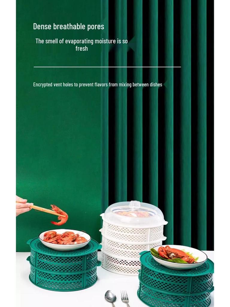 Multifunktionale mehrlagige Lebensmittelabdeckung mit Fliegen- und Insektenschutz