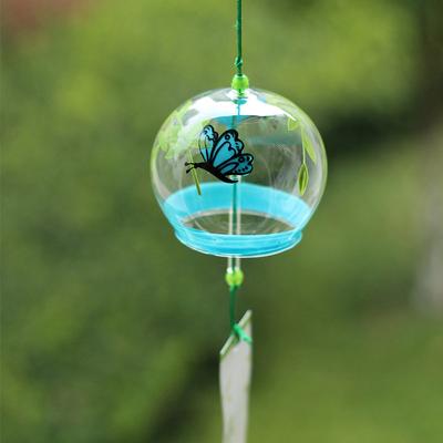 Campanelli Eolici Campana Giapponese Campana Campanelle Stile Vetro Feng Shui Decorativo Ciondolo per Auto Giardino Buona Fortuna Ornamento da Balcone Appeso