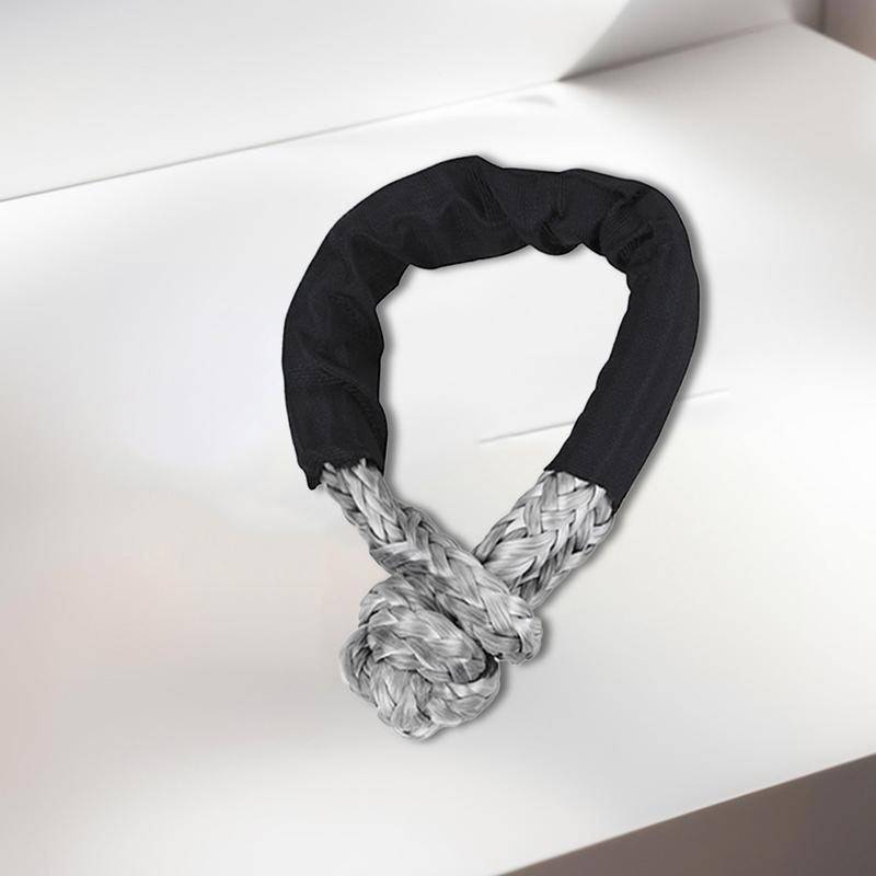 43000lbs Soft Shackle Synthetic Rope with Protective Sleeve Synthetic Soft Shackle Tow Shackle Strap for Off-Road Sailing Trucks