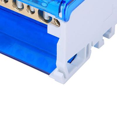 411 Terminal Distribution Box 4-Level Din Rail Terminal Block Junction Box 125A 500V 4 In 40 Out Junction Box
